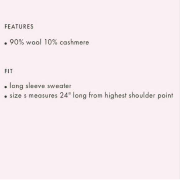 kate spade madison avenue loriot pink turtleneck capelet sweater small nwot - Picture 15 of 16